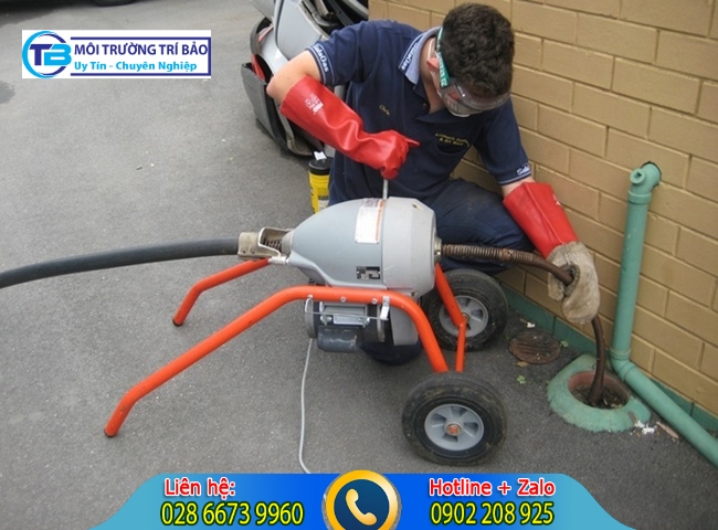 Dịch vụ thông cống nghẹt quận Thủ Đức có thiết bị máy móc hiện đại